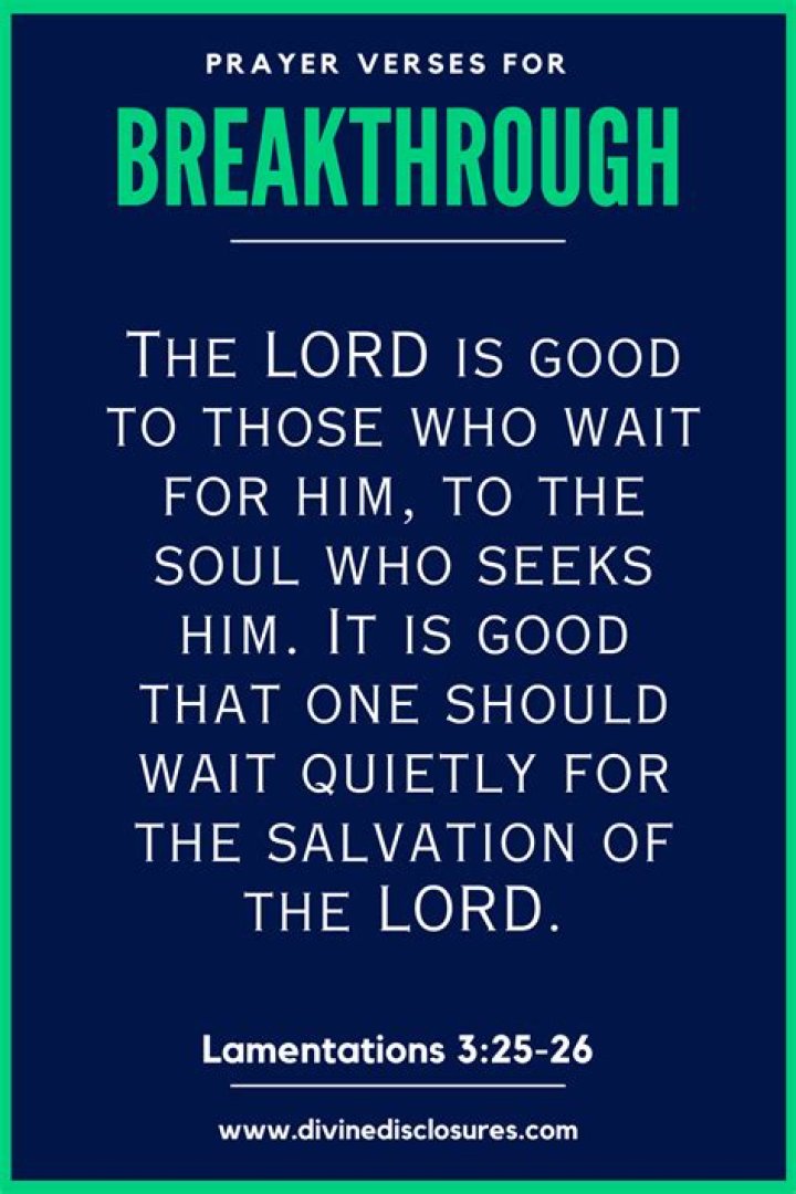 Powerful Bible Verses For Breakthrough And God's Favor